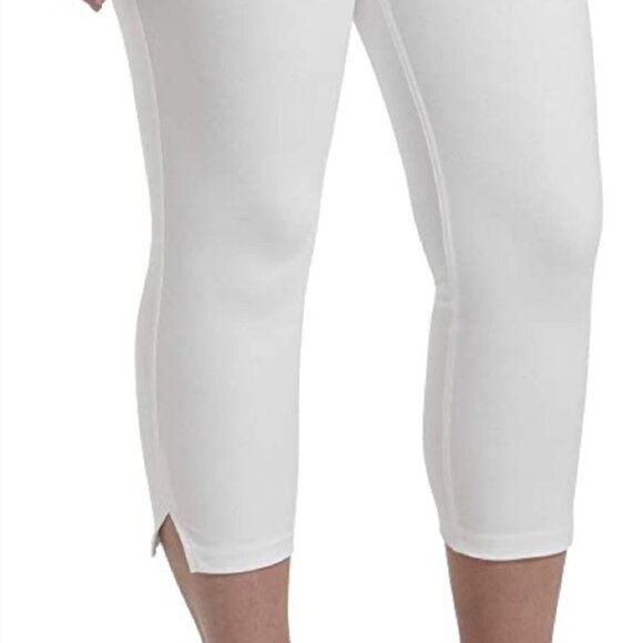 NWT Women's HUE Ultra Soft Denim Capri White | Size M - Picture 3 of 10